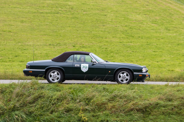Augsburg, Germany - October 1, 2017: 1993 Jaguar XJS oldtimer car at the Fuggerstadt Classic 2017 Oldtimer Rallye on October 1, 2017 in Augsburg, Germany.